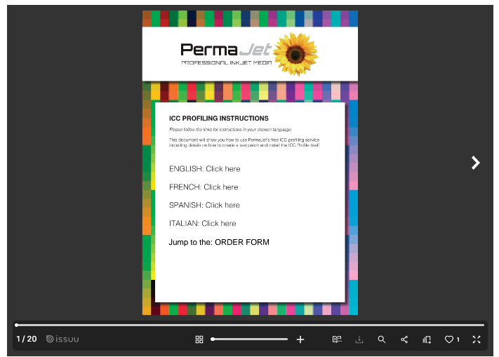 PermaJet ICC Profiling Document 2016